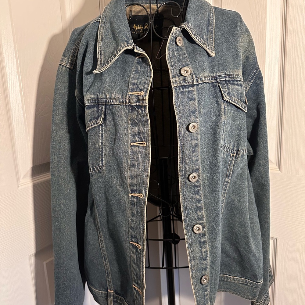 Ashley Stewart Blue Denim Jacket women’s xL